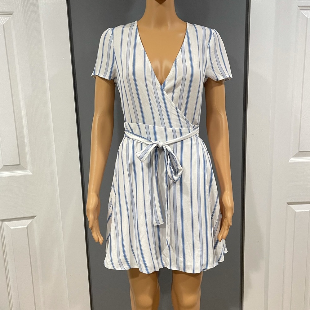 Forever 21 Striped Wrap Dress